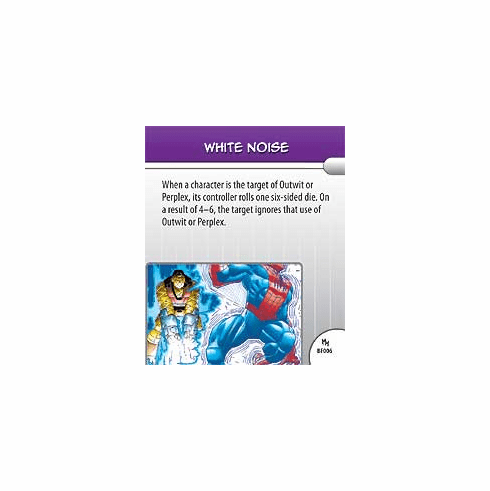 Marvel Hero Clix Mutant Mayhem White Noise Battlefield Condition Card