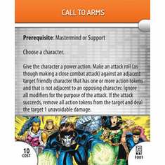 Marvel Heroclix 2009 Collector's Set Call To Arms Feat Card