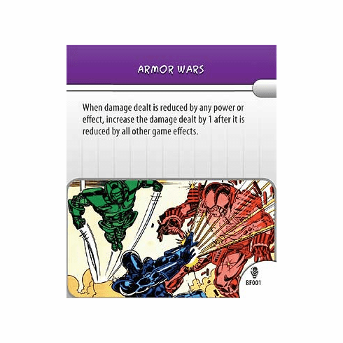 Marvel Heroclix Armor Wars Armor Wars Battlefield Condition Card