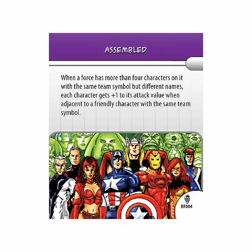 Marvel Heroclix Armor Wars Assembled Battlefield Condition Card