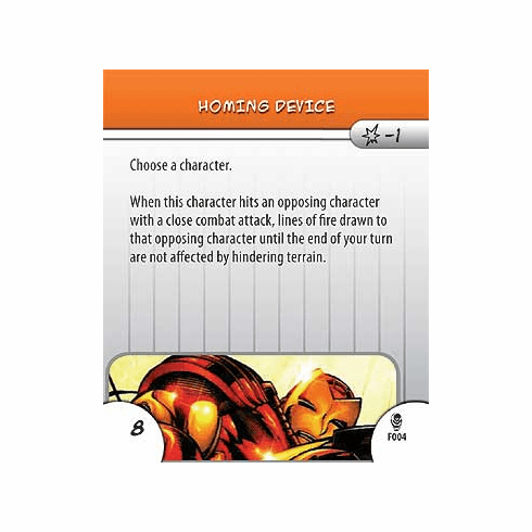 Marvel Heroclix Armor Wars Homing Device Feat Card