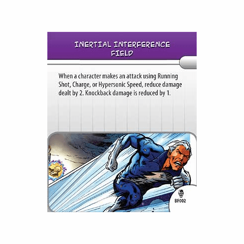 Marvel Heroclix Armor Wars Intertial Interference Field Battlefield Condition Card