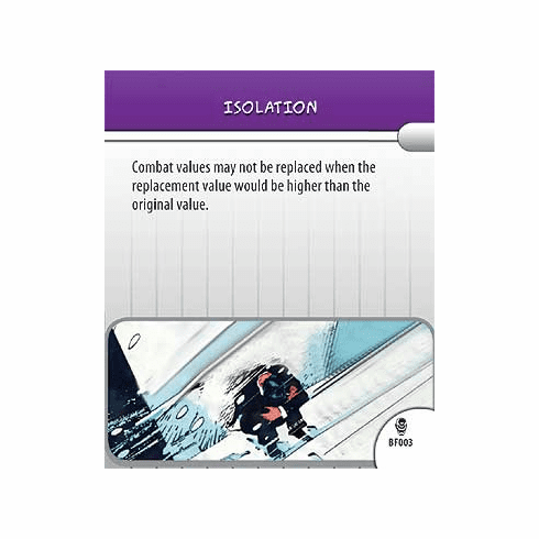 Marvel Heroclix Armor Wars Isolation Battlefield Condition Card