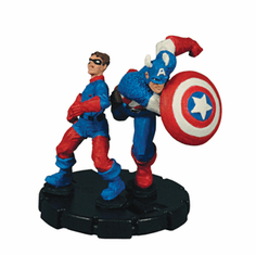 Marvel Heroclix Avengers Cap and Bucky Figure