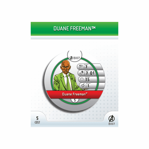 Marvel Heroclix Avengers Duance Freeman Bystander Token