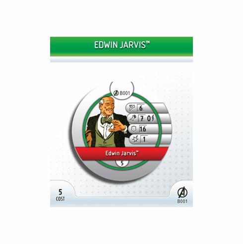 Marvel Heroclix Avengers Edwin Jarvis Bystander Token