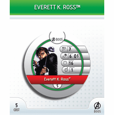 Marvel Heroclix Avengers Everett K. Ross Bystander Token