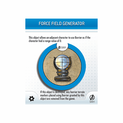 Marvel Heroclix Avengers Force Field Generator Special Object