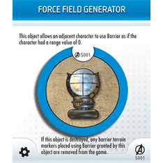 Marvel Heroclix Avengers Force Field Generator Special Object