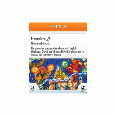 Marvel Heroclix Avengers Fortitude Feat Card
