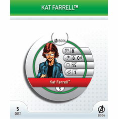 Marvel Heroclix Avengers Kat Farrell Bystander Token