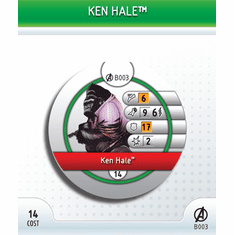 Marvel Heroclix Avengers Ken Hale Bystander Token