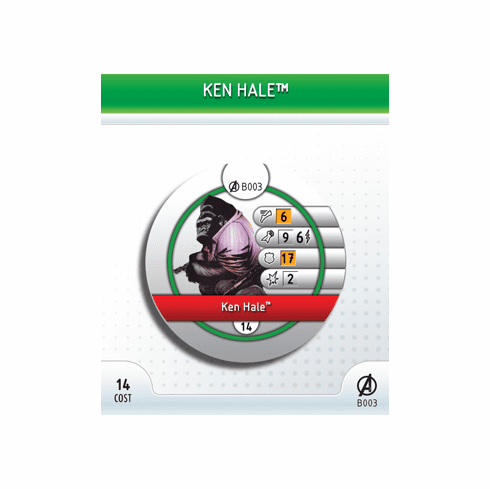 Marvel Heroclix Avengers Ken Hale Bystander Token