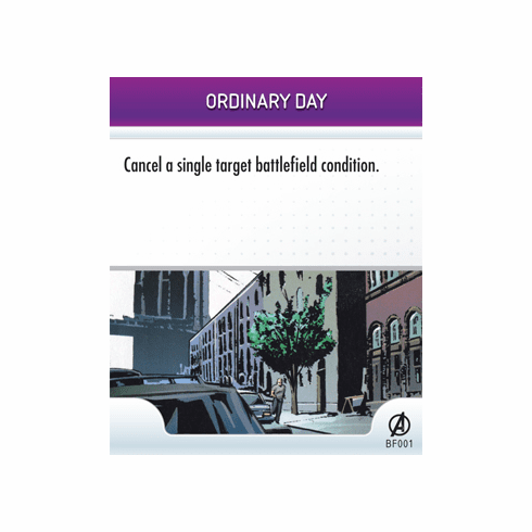 Marvel Heroclix Avengers Ordinary Day Battlefield Condition Card