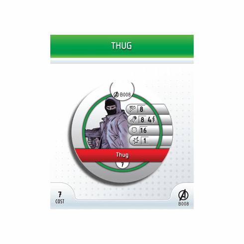 Marvel Heroclix Avengers Thug Bystander Token