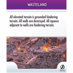 Marvel Heroclix Avengers Wasteland Battlefield Condition Card