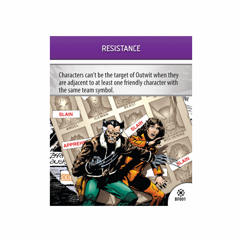 Marvel Heroclix Days of Future Past Resistance Battlefield Condition Card