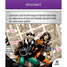 Marvel Heroclix Days of Future Past Resistance Battlefield Condition Card