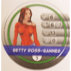Marvel Heroclix Map Set Betty Ross-Banner Bystander Token