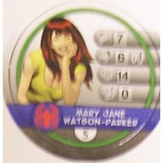 Marvel Heroclix Map Set Mary Jane Watson-Parker Token