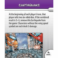 Marvel Heroclix Mutant Mayhem Earthquake Battlefield Condition Card