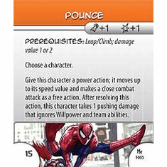 Marvel Heroclix Mutant Mayhem Pounce Feat Card