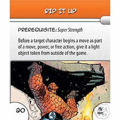 Marvel Heroclix Mutant Mayhem Rip It Up Feat Card