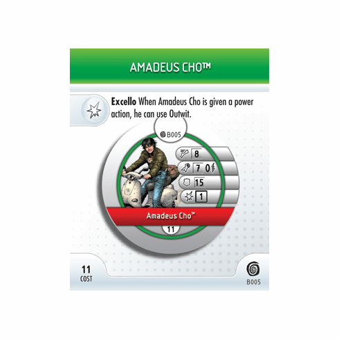 Marvel Heroclix Mutations and Monsters Amadeus Cho Bystander Token