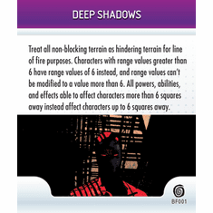 Marvel Heroclix Mutations and Monsters Deep Shadows Battlefield Condition Card