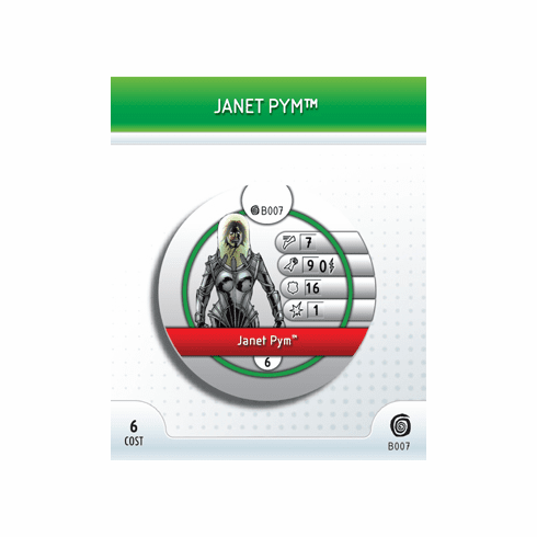 Marvel Heroclix Mutations and Monsters Janet Pym Bystander Token