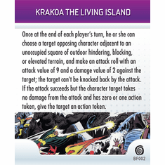 Marvel Heroclix Mutations and Monsters Krakoa The Living Island Battlefield Condition Card