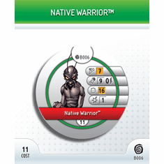Marvel Heroclix Mutations and Monsters Native Warrior Bystander Token