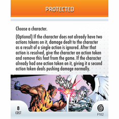Marvel Heroclix Mutations and Monsters Protected Feat Card
