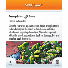 Marvel Heroclix Mutations and Monsters Shockwave Feat Card