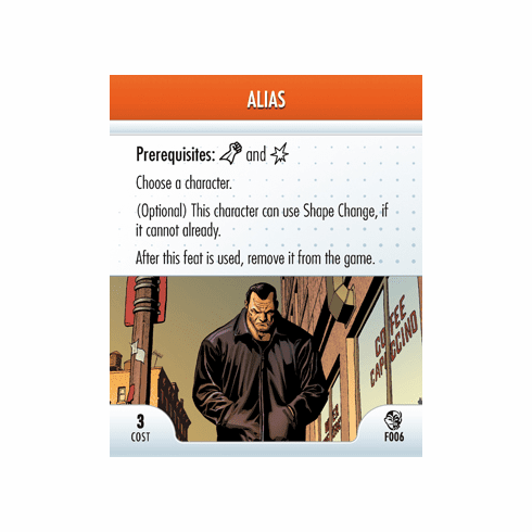 Marvel Heroclix Secret Invasion Alias Feat Card