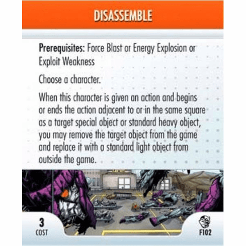 Marvel Heroclix Secret Invasion Disassemble Feat Card