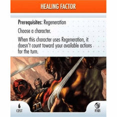 Marvel Heroclix Secret Invasion Healing Factor Feat Card