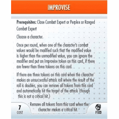 Marvel Heroclix Secret Invasion Improvise Feat Card