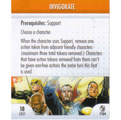 Marvel Heroclix Secret Invasion Invigorate Feat Card