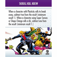 Marvel Heroclix Secret Invasion Skrull Kill Krew Battlefield Condition Card