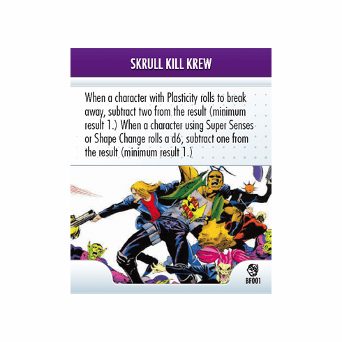 Marvel Heroclix Secret Invasion Skrull Kill Krew Battlefield Condition Card