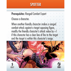 Marvel Heroclix Secret Invasion Spotter Feat Card
