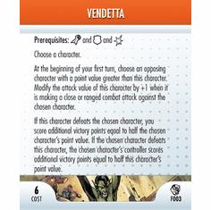 Marvel Heroclix Secret Invasion Vendetta Feat Card