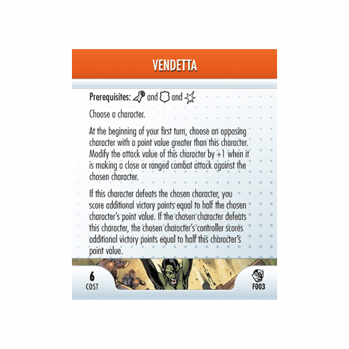 Marvel Heroclix Secret Invasion Vendetta Feat Card