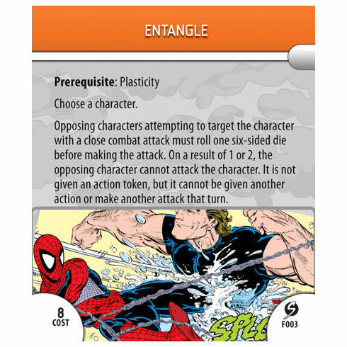 Marvel Heroclix Sinister Entangle Feat Card