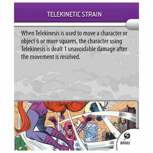 Marvel Heroclix Sinister Telekinetic Strain Battlefield Condition Card
