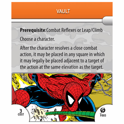 Marvel Heroclix Sinister Vault Feat Card