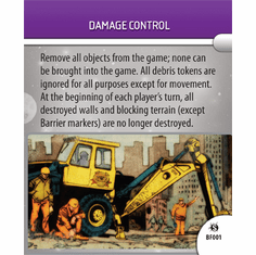 Marvel Heroclix Supernova Damage Control Battlefield Condition Card