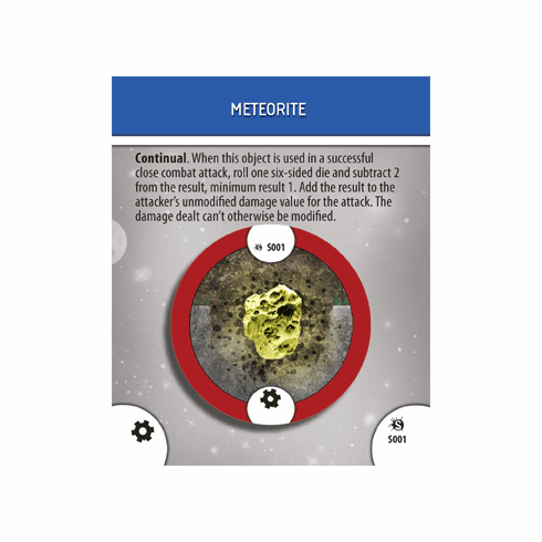 Marvel Heroclix Supernova Meteorite Special Object Card