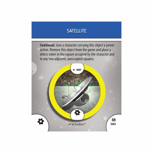 Marvel Heroclix Supernova Satellite Special Object Card